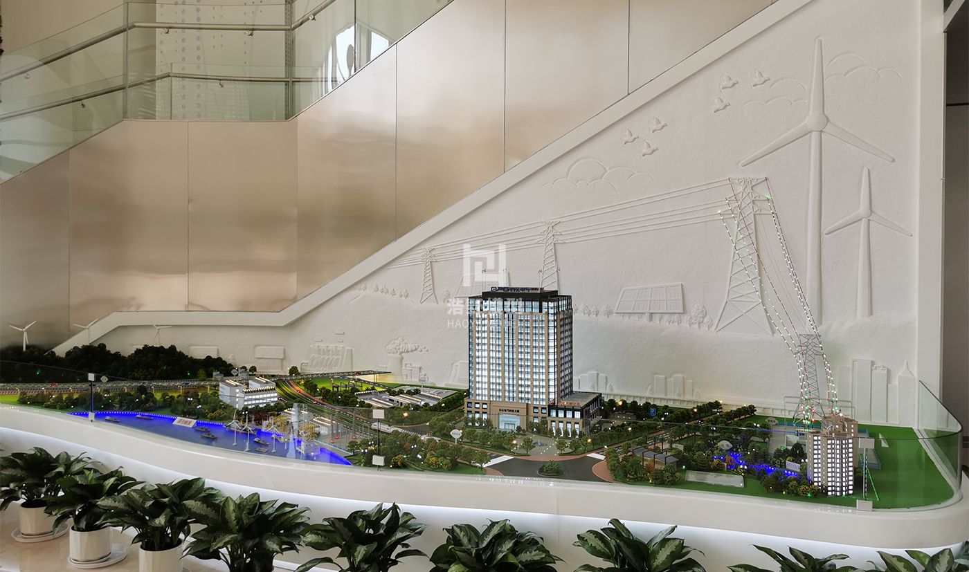 白云电气企业科技大厦模型