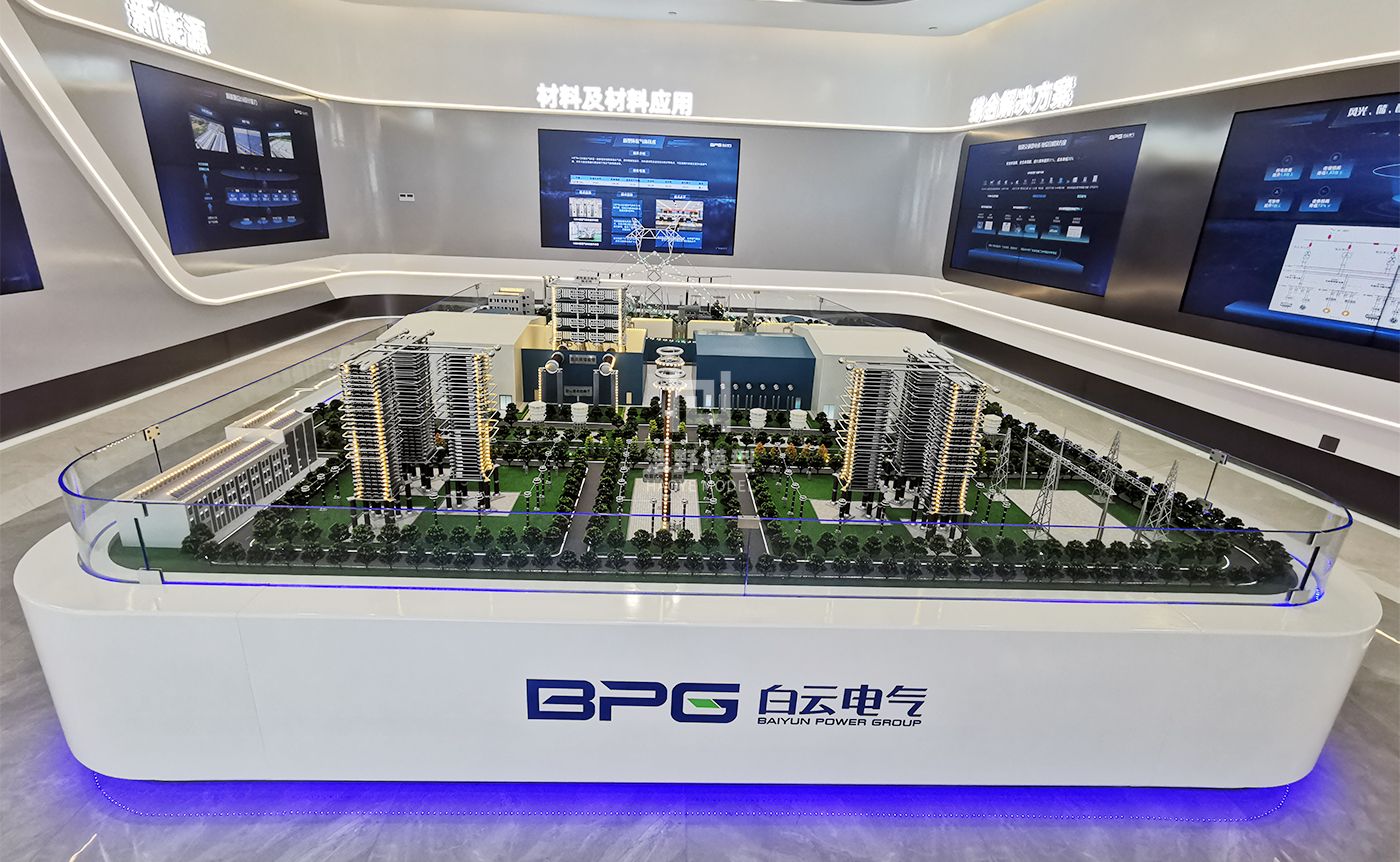 白云电气企业展厅特高压模型