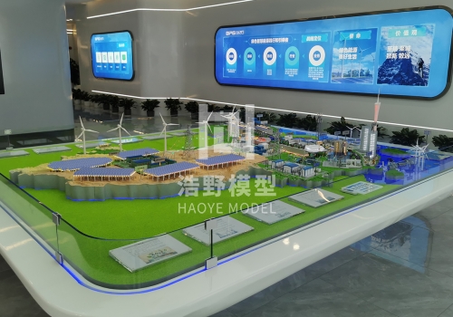 白云电气企业展厅智慧电网模型