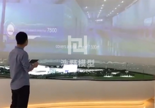 广汽研究院大堂投影互动沙盘