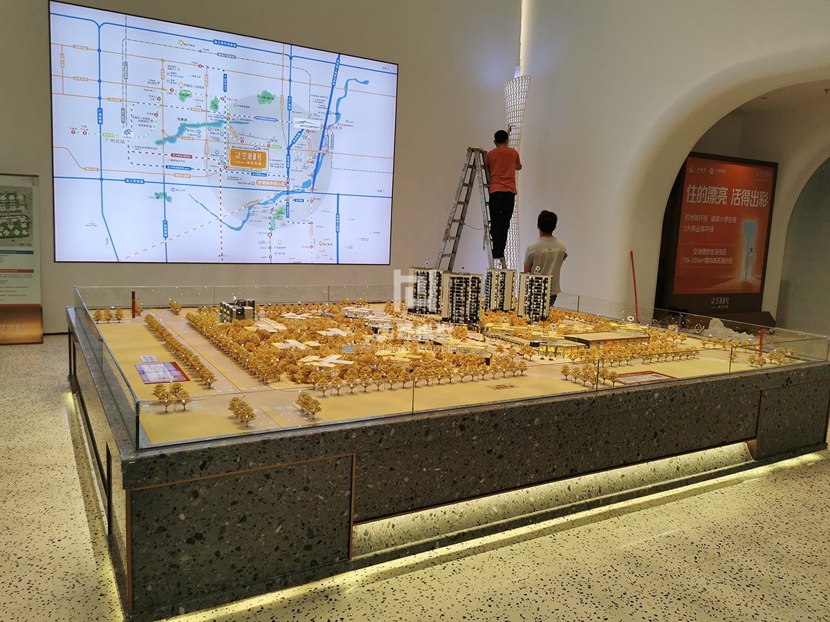 广州城投花都空港1号模型