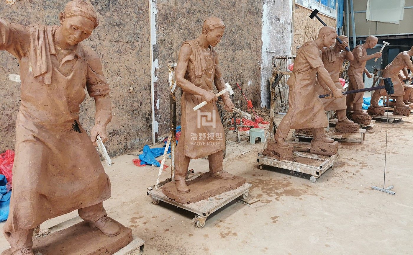 场景泥稿雕塑制作