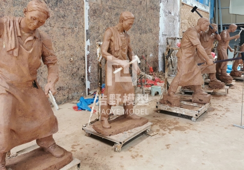 场景泥稿雕塑制作
